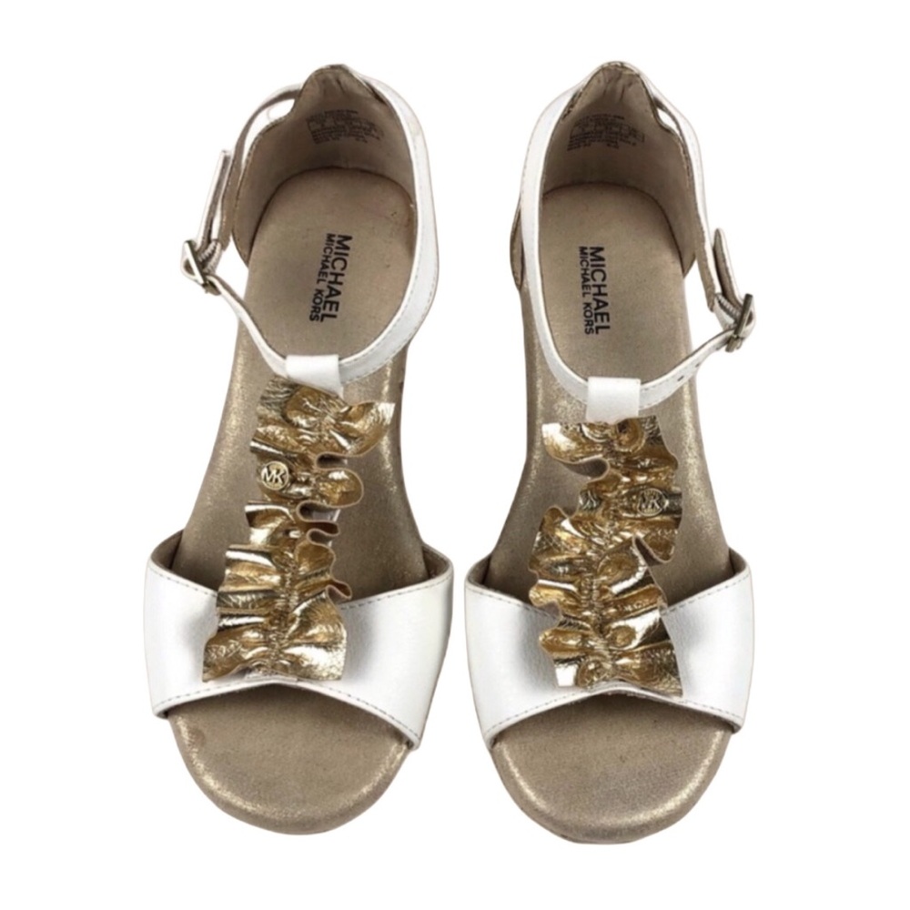 Michael Kors Girls Ankle Strap Wedge Sandals Size3